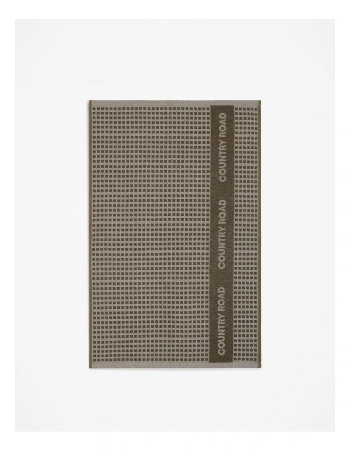 Australian Cotton Elli Tea Towel in Olive