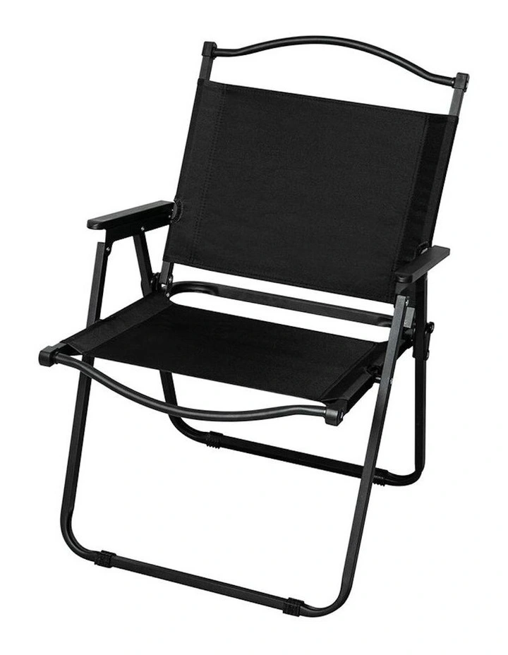 4 Pieces Foldable Camping Chair in Black