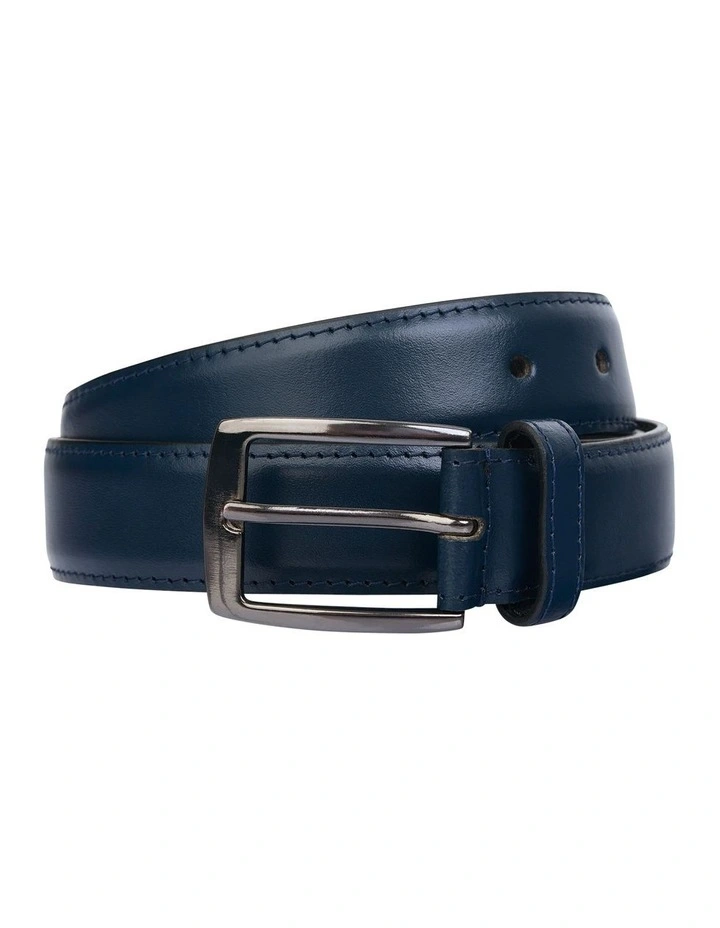 Davis Dress Belt in Navy
