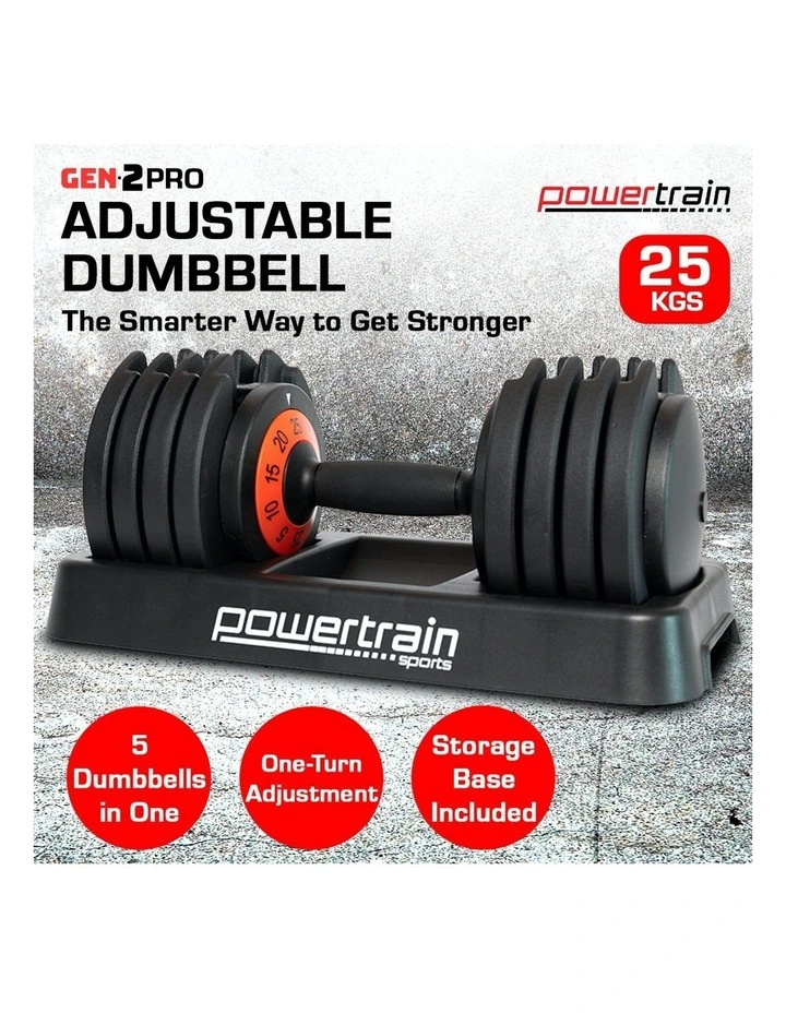 Gen2 Pro Adjustable Dumbbell Weights 25kg