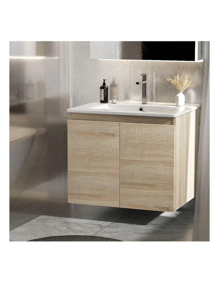 Bathroom Basin Vanity Unit 600mm in Oak