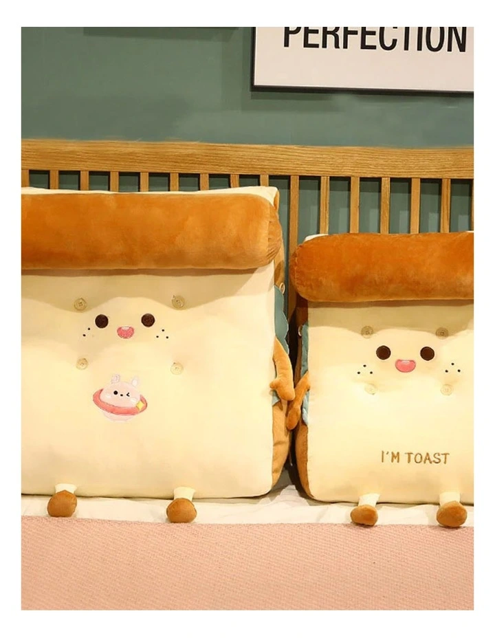 Toast Bread Wedge Back Support Cushion in Beige