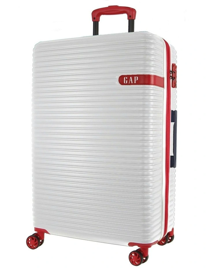 Varsity Medium 64cm Hard-Shell Suitcase in White