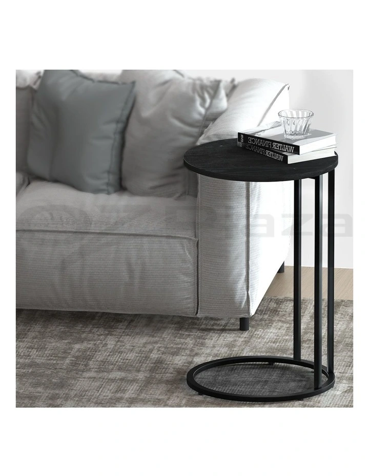 Round Side Table 40cm in Black
