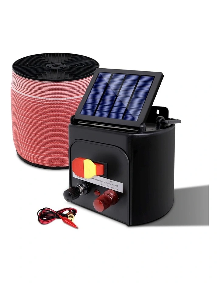 5km Electric Fence Energiser .15j Set W/ 12m Tape