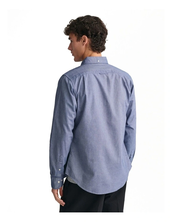 Slim Fit Oxford Shirt in Persian Blue