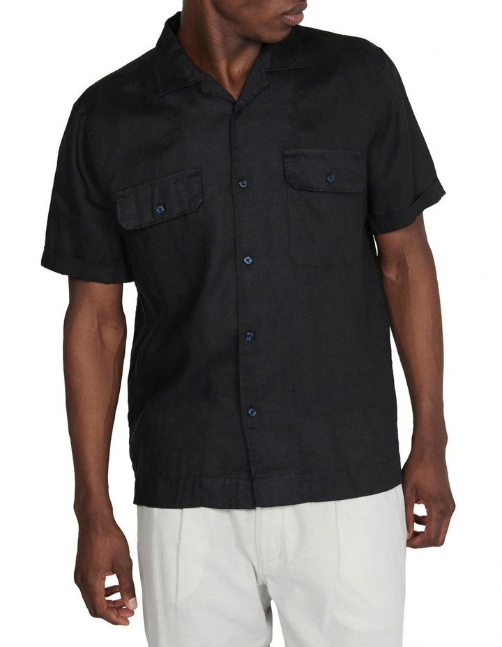 Kambpell Hertiage Short Sleeve Shirt in Black