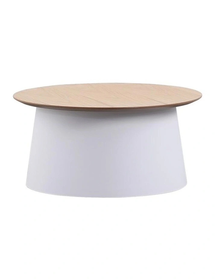 Zeeba Coffee Table 69cm White & natural