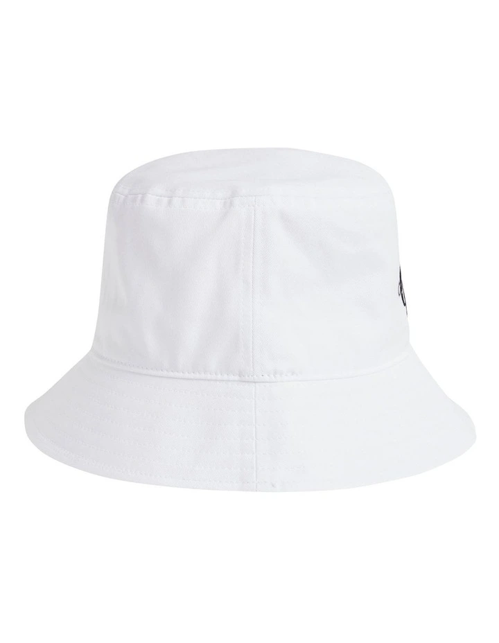Monogram Bucket Hat in Bright White