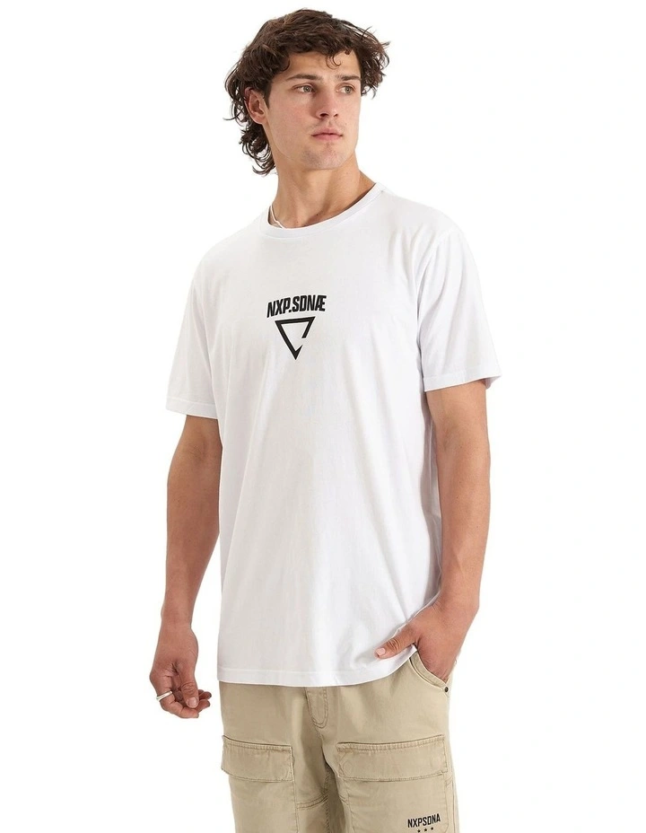 Vulture Cape Back Tee in White