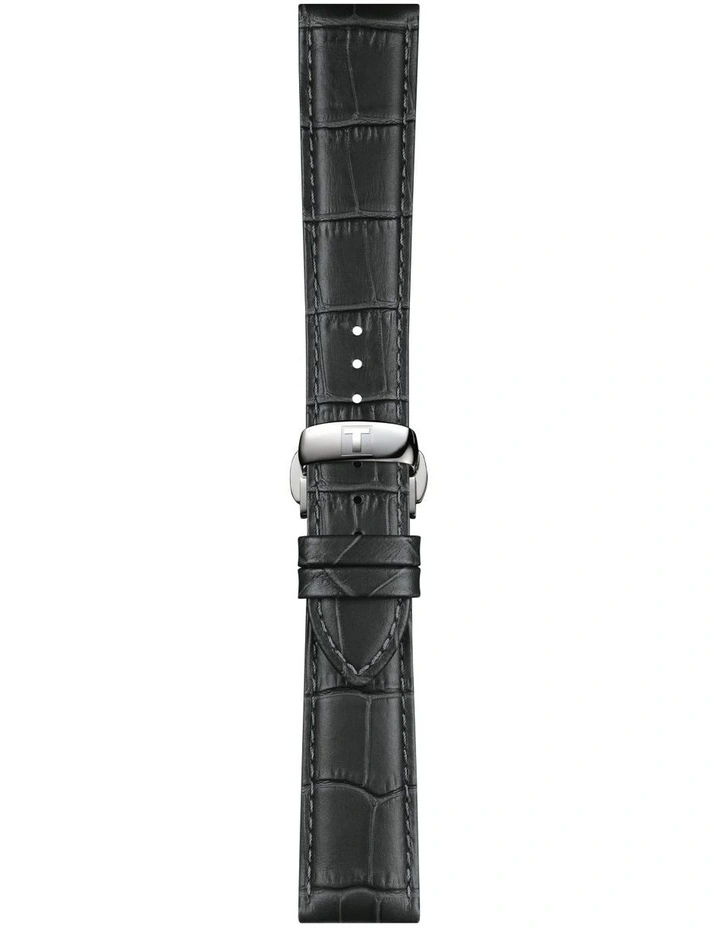 Official Leather 21mm Watch Strap in Grey