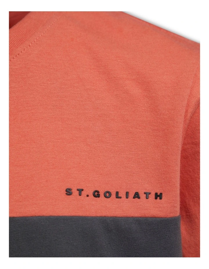 Colour Block Tee (8-16 Years) in Melon
