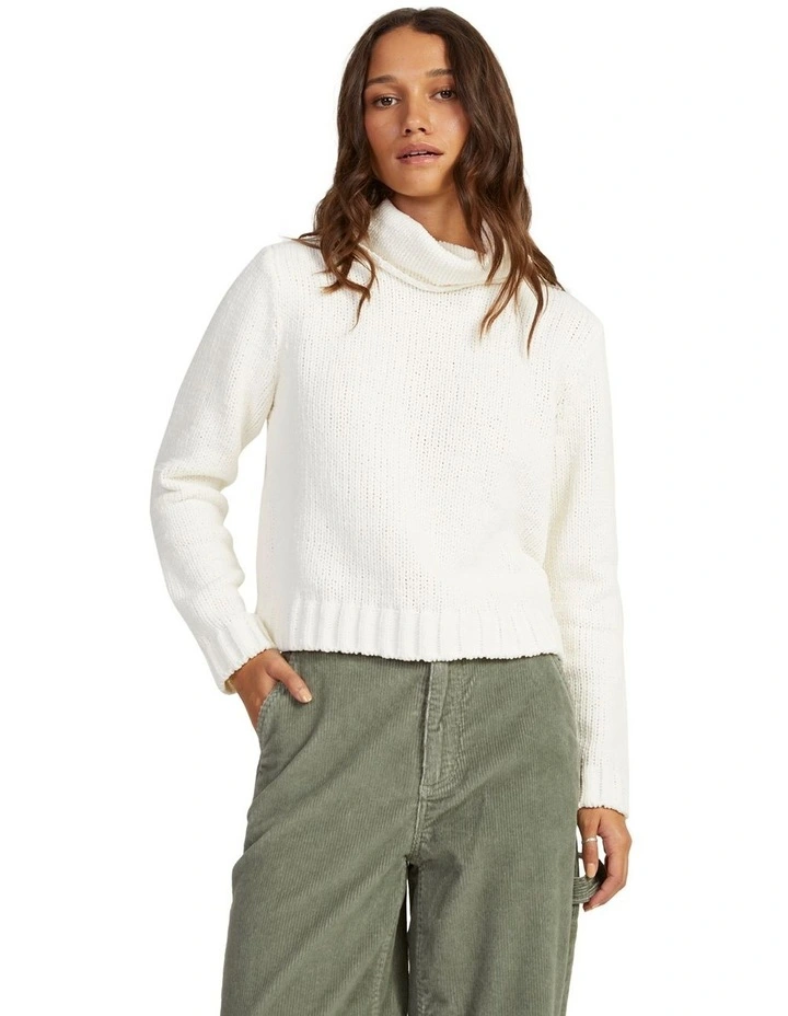 Camden Long Sleeve Jumper in White