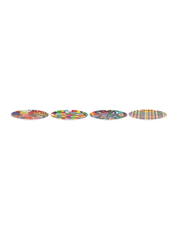 Donna Sharam Byron Melamine Plate Set of 4 20cm in Assorted