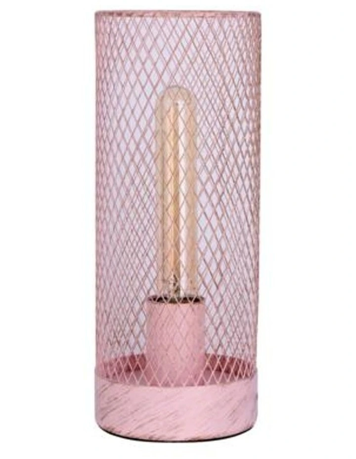 Clara Touch Table Lamp Pink LED Globe Included