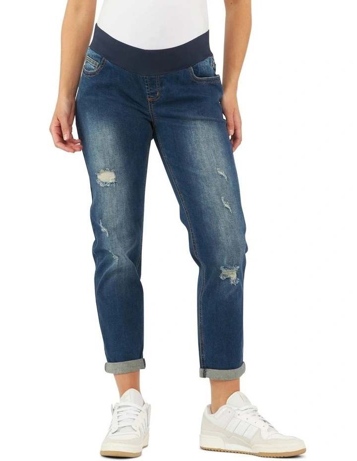 Baxter Boyfriend Jean in Indigo Fade