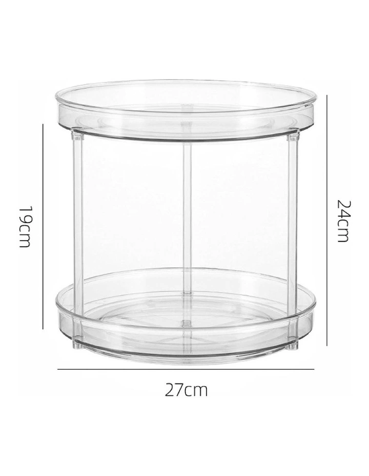 360 Degree Rotatable Easy Assemble 2 Tier