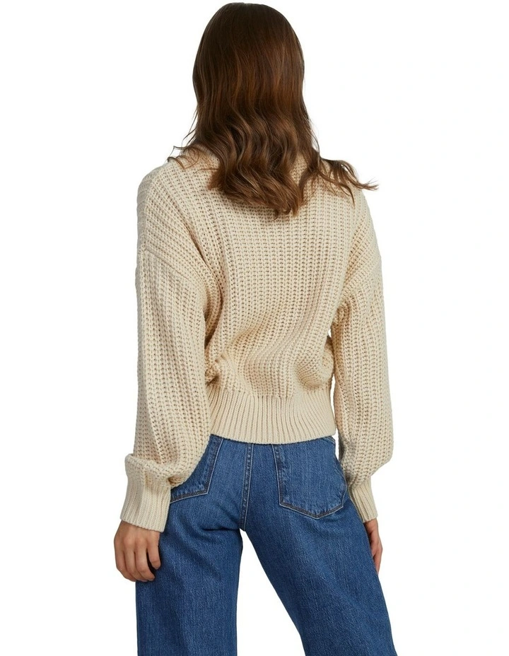 Coming Home Long Sleeve Jumper in Tapioca