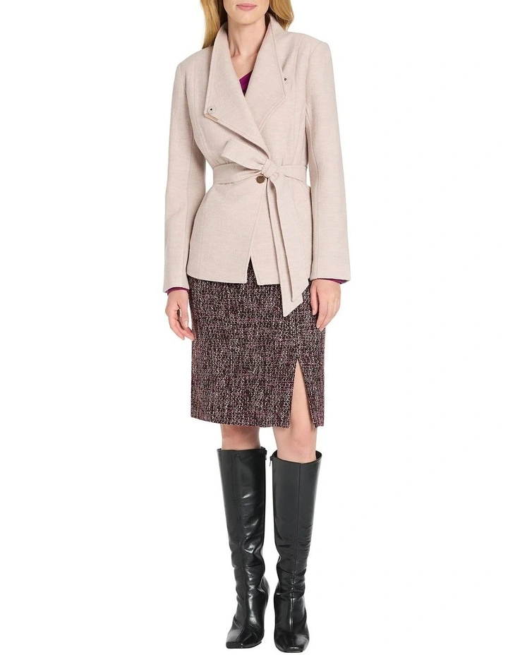 Lea Felted Wool Jacket in Fog