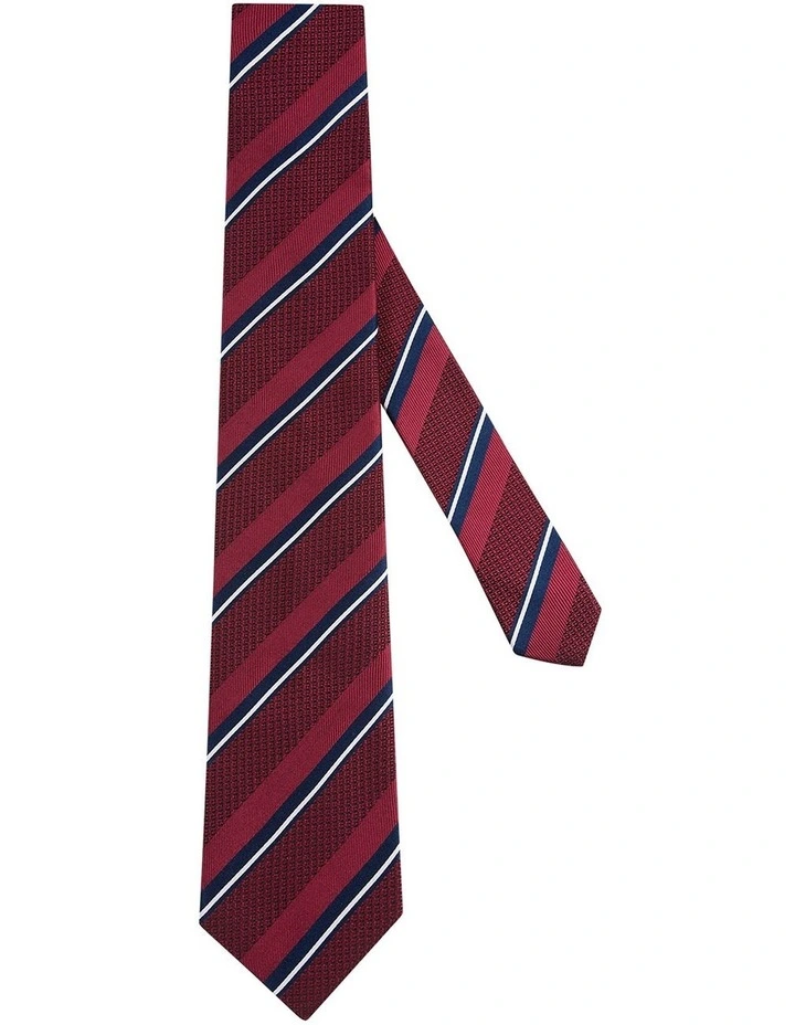 Tallis Tie in Red Navy