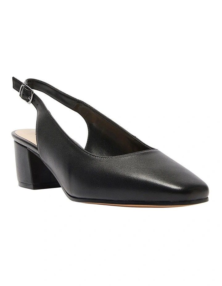 Garland Heeled Shoes in Black Glove