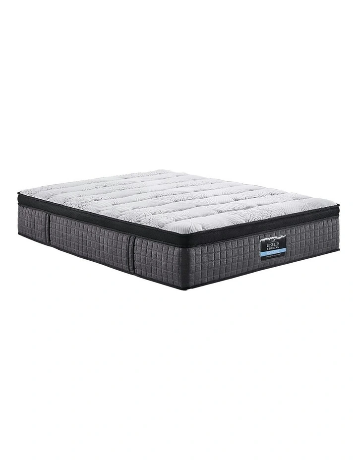 Single Mattress Euro Top Latex Layer 9 Zone 34cm in White