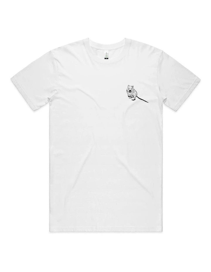 Quokka Pocket Print T-shirt in White