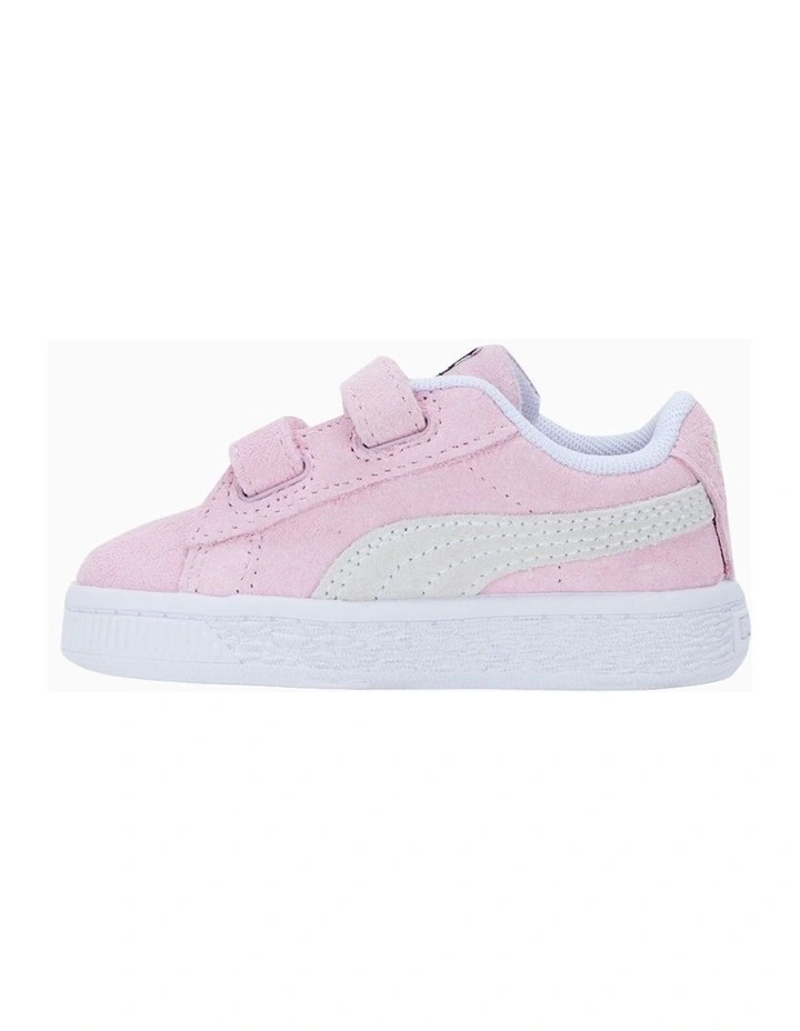 Suede Classic Xxi Self-Fastening Infant Pink Sneakers
