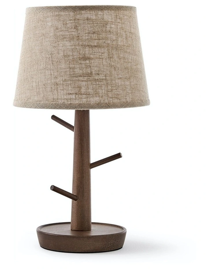 Marilyn Table Lamp with Jewellery Branch in Brown