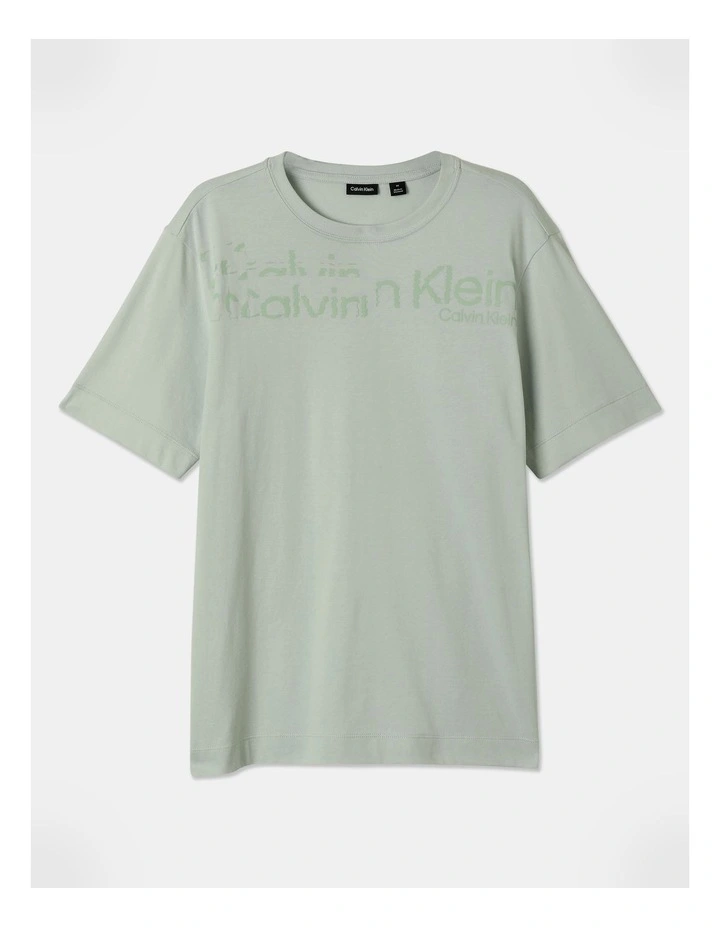 Short Sleeve Graphic Tee in Sky Grey