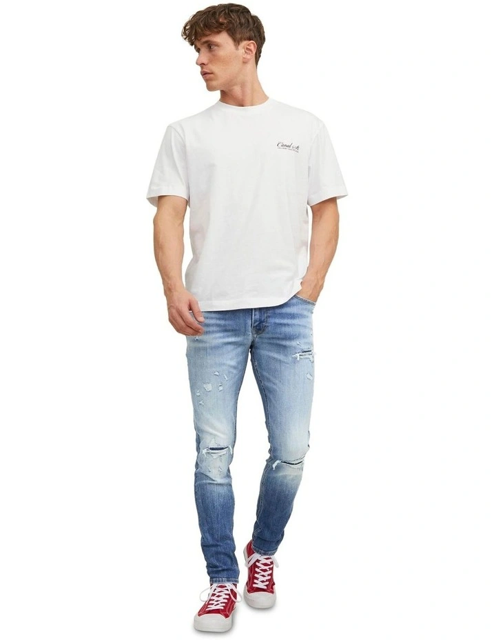 Liam Seal 484 Skinny Fit Jeans in Blue