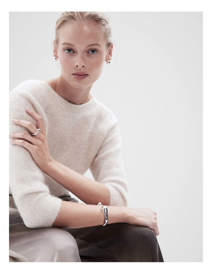 Organic Cuff in Silver