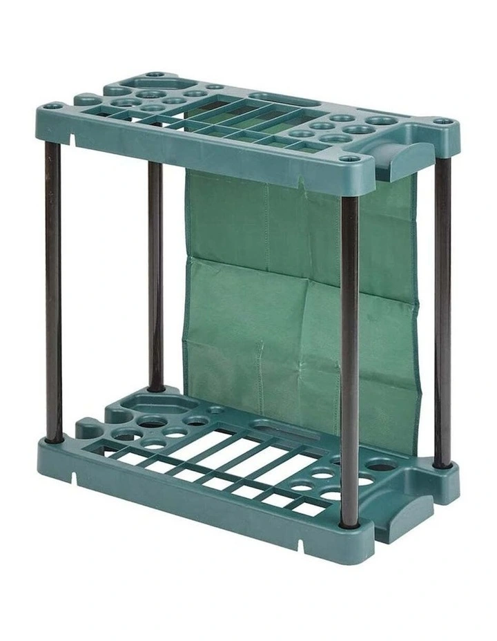 Organising Storage Rack for Garden Tools in Green