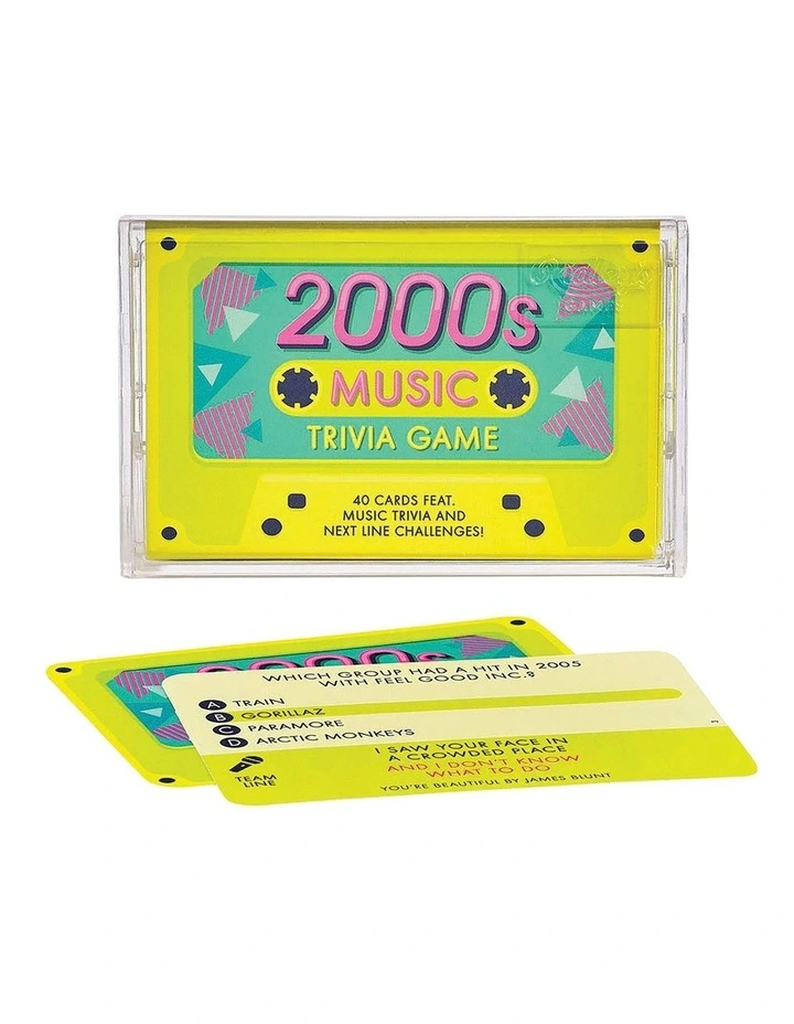 2000s Trivia Tape Quiz Card Game