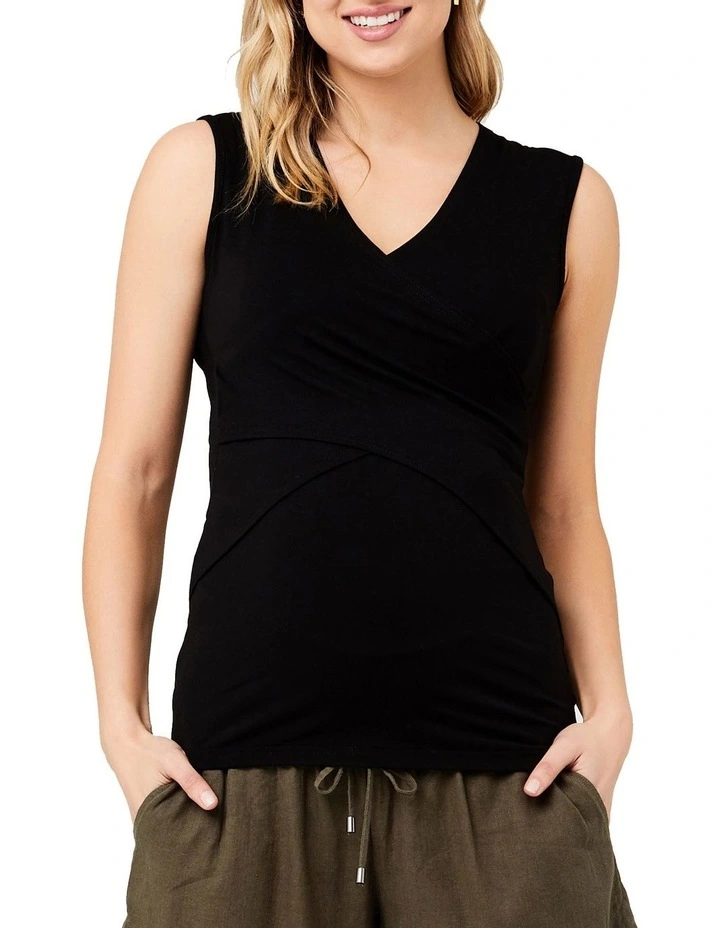 Embrace Nursing Tank in Black