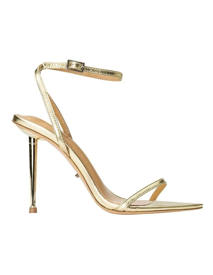 Myra Gold Nappa Metallic Heels