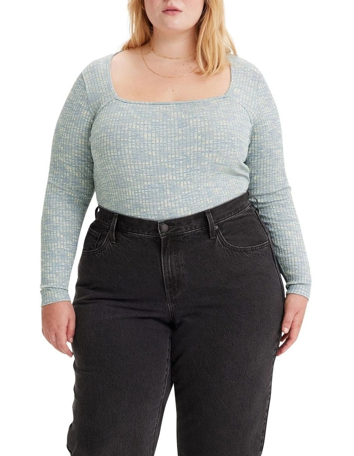 Magnolia Top (Curve) in Blue Multi