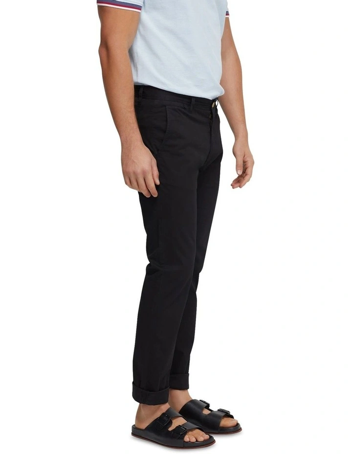 Danny Casual Organic Cotton Chino in Black