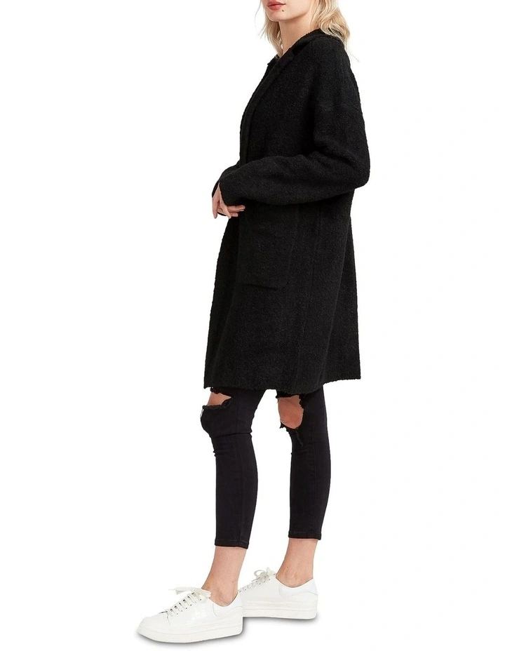 Days Go By Sustainable Blazer Cardigan in Black