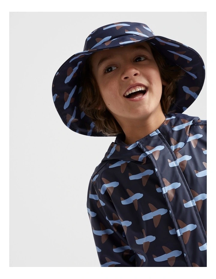 Aeroplane Rain Bucket Hat in Multi