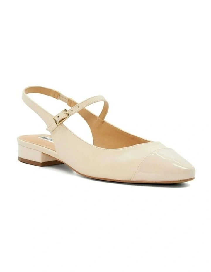 Hayes Slingback Mary Janes in Ecru