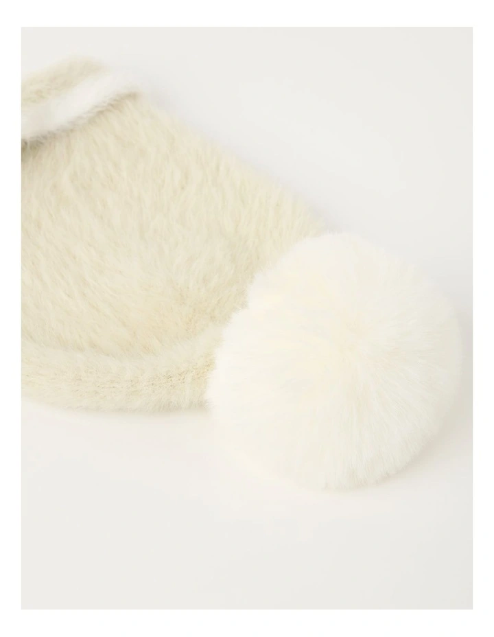 Brush Knit Pom Beanie in Oat