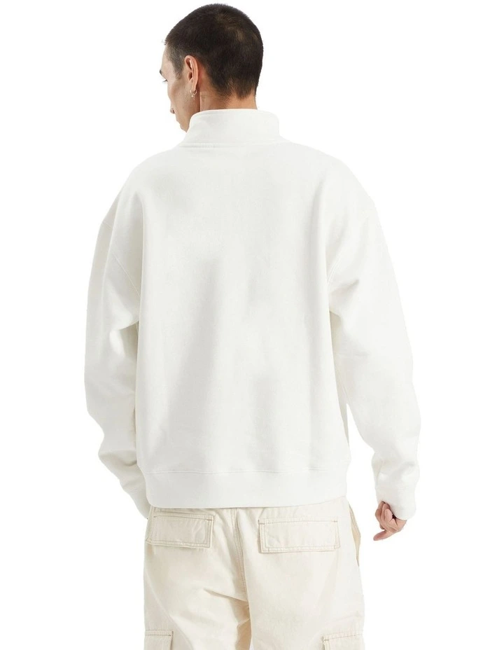 Explore Quarter Zip Pullover in Natural White