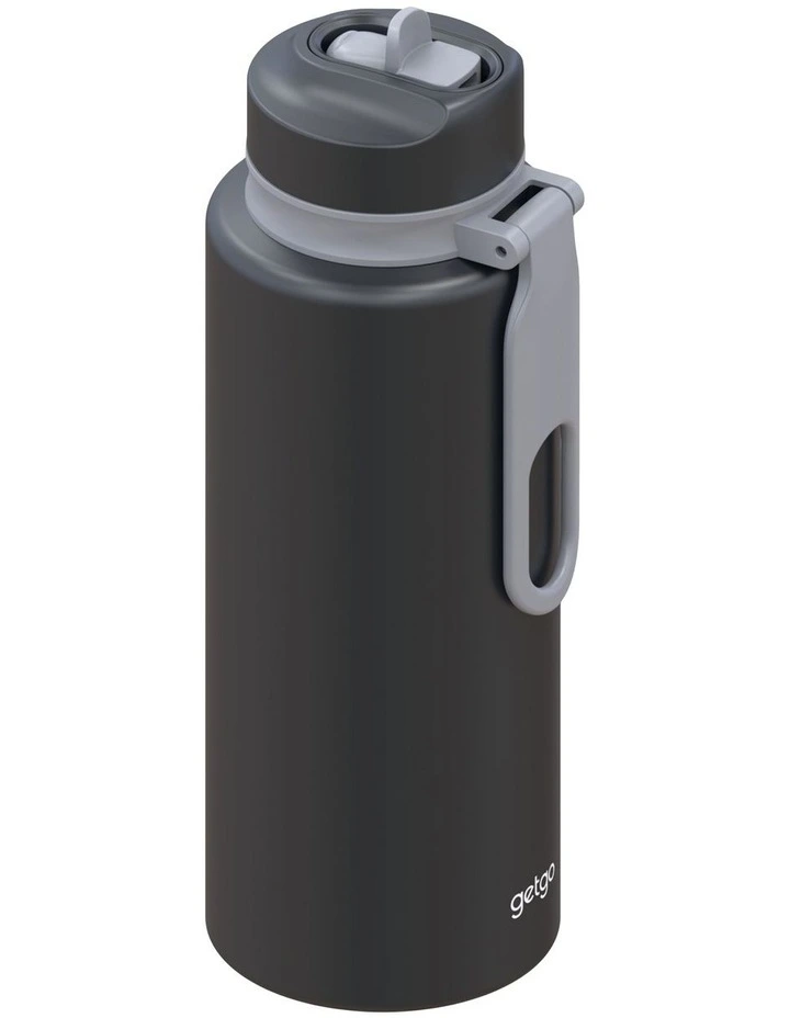 GetGo Double Wall Insulated Sip Bottle 1L with Gift Boxed in Black