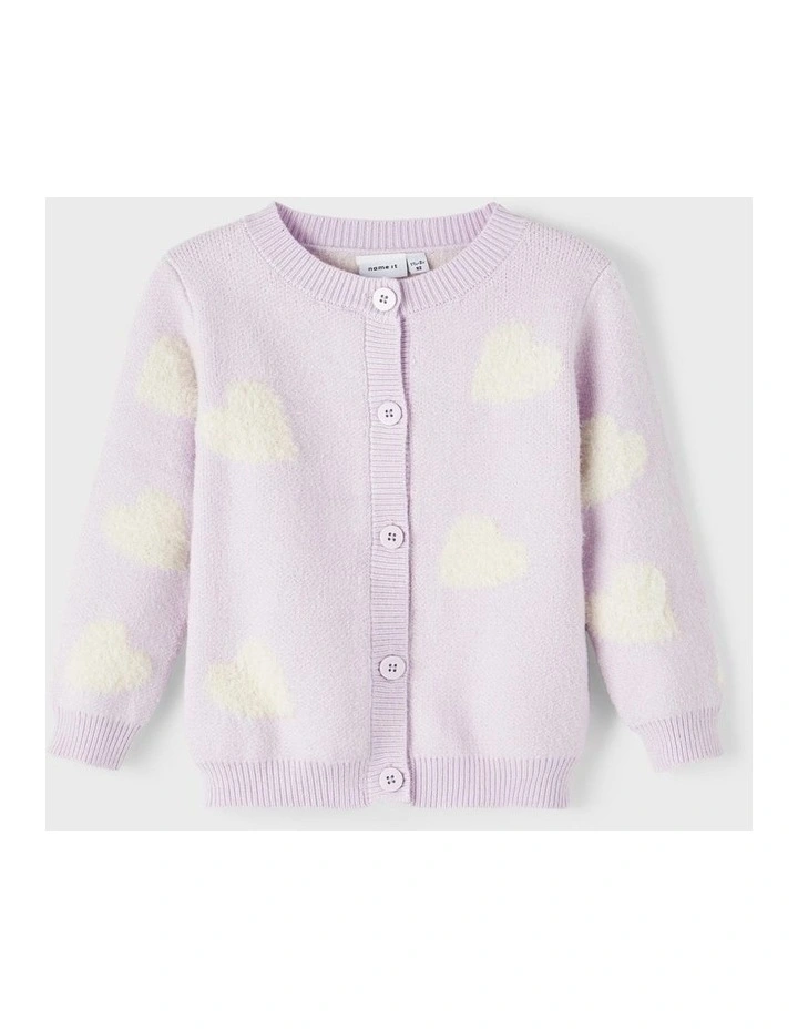 Kimarie Knitted Cardigan in Orchid Hush