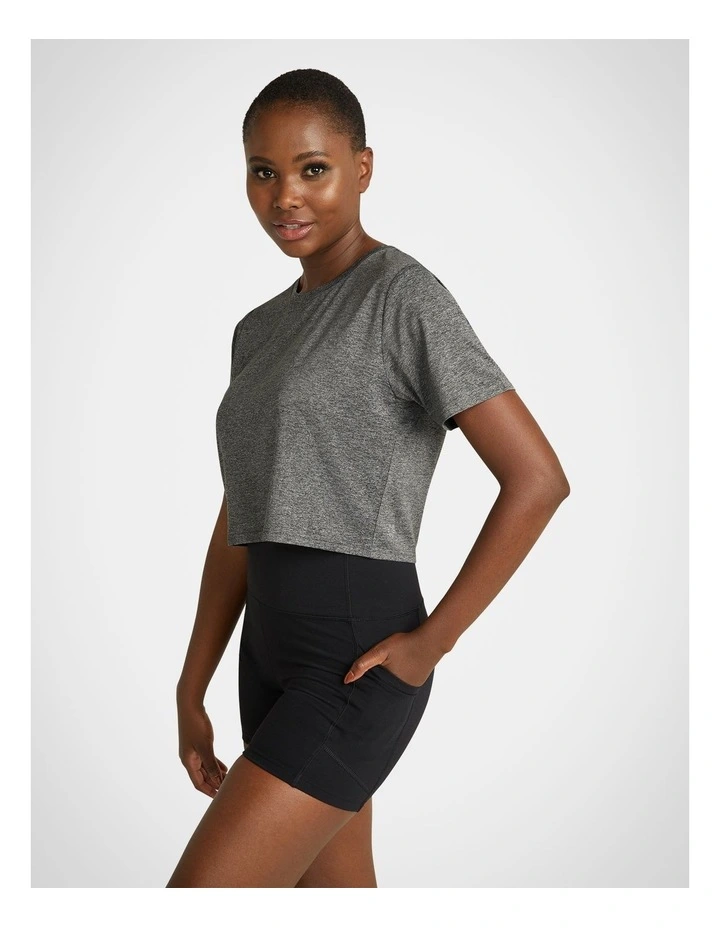 Train For It Active Tee in Thunder Cloud