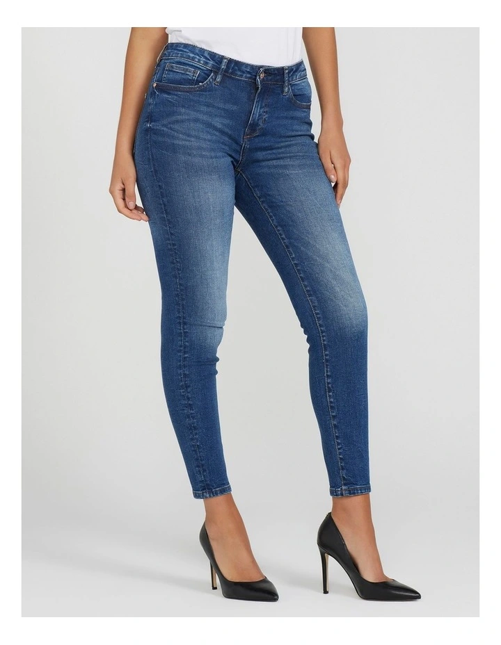 Jaden Sculpt Mid Rise Skinny Jeans in Wheatbelt Mid
