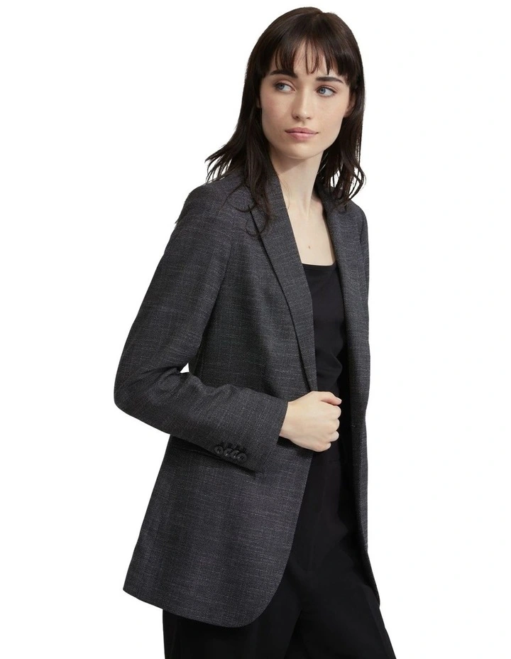Lola Eco Jacket in Black/White