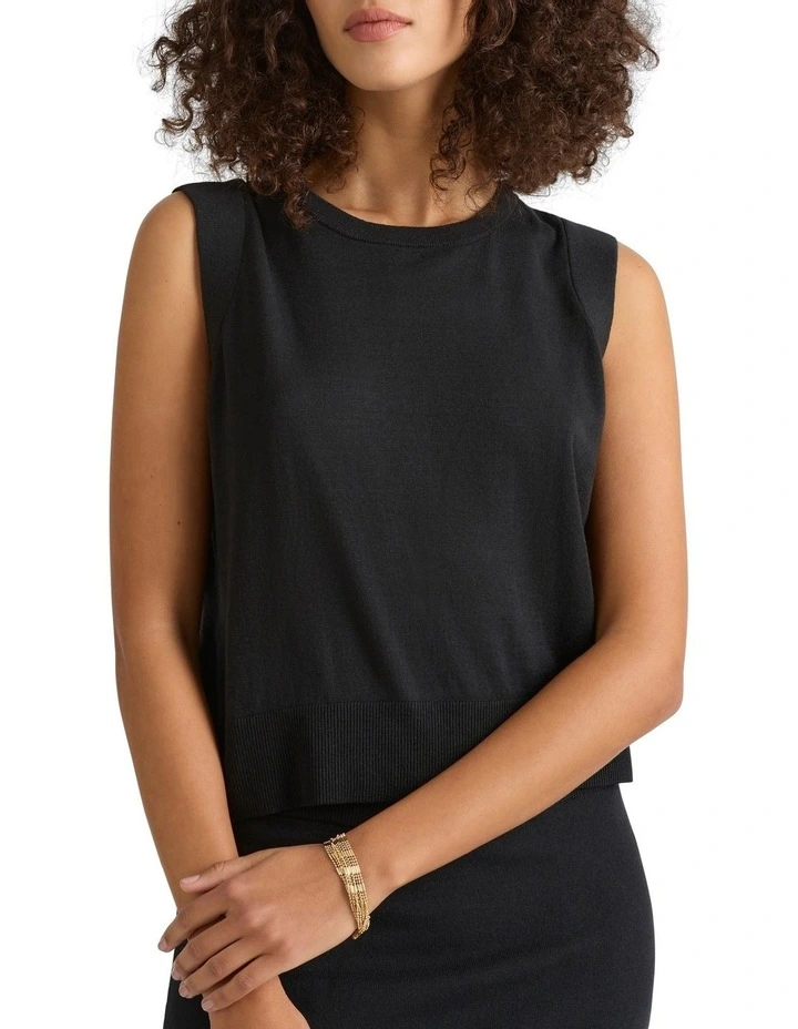 Lissi Knit Tank in Black