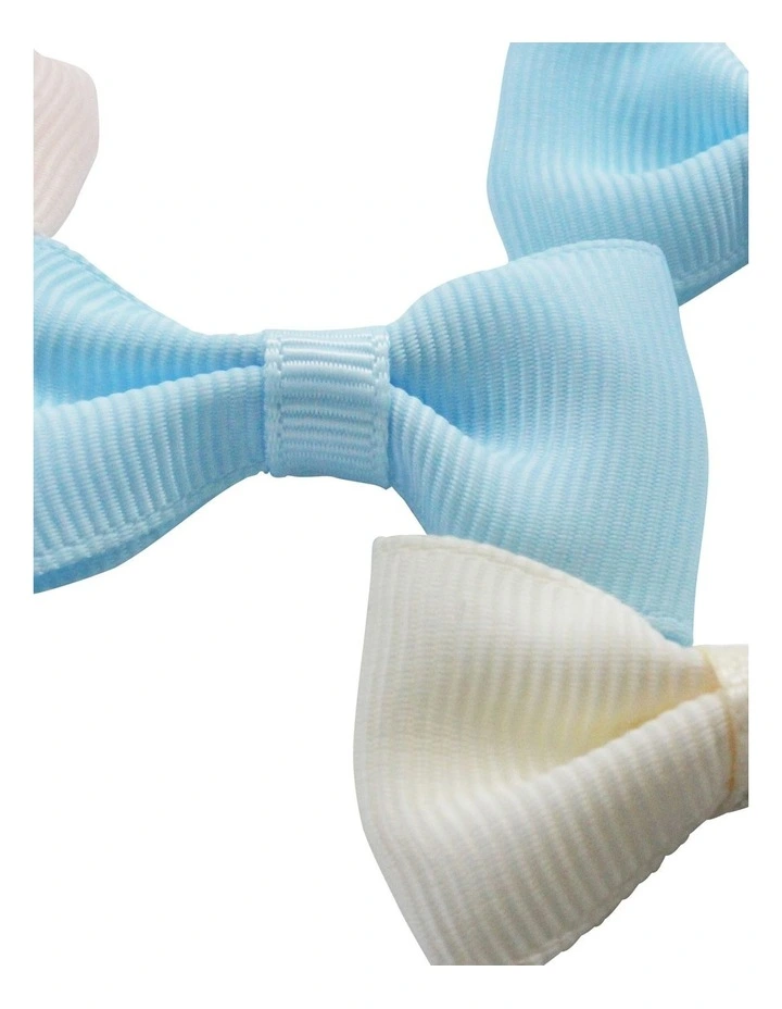 Bow Wheel Hair Clips 9 Pack in Multi